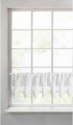 EUROFIRANY Isaac vitrázs függöny Bújtatós Fehér 30x150 cm