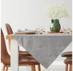 EUROFIRANY Isla banánlevél mintás jacquard asztalterítő Ezüst 85x85 cm