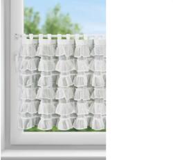 EUROFIRANY Lilia modern vitrázs függöny Fehér 70x150 cm