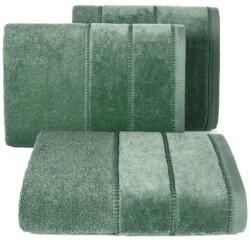 Eurofirany Mari csíkos törölköző Palackzöld 50x90 cm