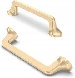 Konyhai fogantyú 96 mm 10 db-os szett - tartós cink ötvözet, elegáns sárgaréz (B0B7MQ7Y2Y)