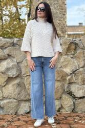  BLUGI WIDE LEG ALBASTRU MEDIU S Albastru