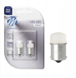m-tech R5W Led Izzó R10W BA15S 9xSMD 12V Fehér Dióda