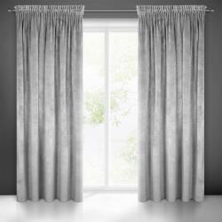 EUROFIRANY Villa bársony sötétítő függöny Acélszürke 140x270 cm