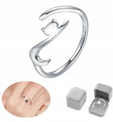 Női Gyűrű Ezüst 925 Cica Állítható Ideális Ajándék (Pierścionek Srebrny 925 Kot Kotek)