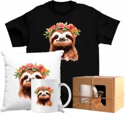  Nagy Póló Bögre Lajhár Színes Virágok 6 128 Ajándék (AP54.52.128)