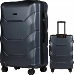 Wings Nagy utazó bőrönd XXL tágas Kemény 4 kerekű Abs Poggyász (149-L-D.GREEN)