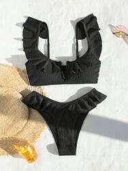 Shein EC34306 Shein Kétrészes Fürdőruha Tesktura Fodros (22) XL