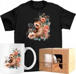  Bögre szett Póló Lajhár Vicces Virágok 2 Kész Ajándék Xs (AP45.86.XS)