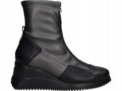 Wonders G-6614 Bokacsizma 41 Wild I Negro Artemis Plomo (G-6614 Negro Plomo)