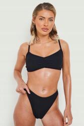 Boohoo LC43313 Boohoo Kétrészes Fürdőruha Fodros Textúra (21) M