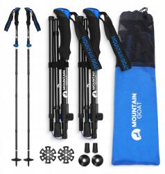 The Mountain Goat Nordic Walking Botok Túrabotok Gyalogláshoz 2X Állítható Strapabíró (Kijki trekingowe regulowane TP03)