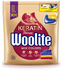 Woolite Keratinos Mosókapszula Színes Ruhákhoz 33 Db (WOOLITE KAPSUŁKI Z KERATYNĄ DO KOLOROWYCH)