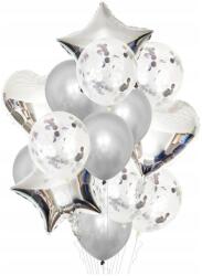 Lufik 14db szív csillag születésnapi konfetti bál