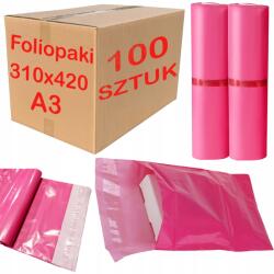 PAKO Futártasakok 310x420 mm Csomagoló Fólia A3 Rózsaszín 100 db
