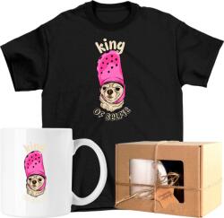  Bögre szett Póló Kutya Vicces Mém 2 Kész Ajándék 104 (AP45.150.104)