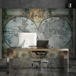 Wallvision Vintage világtérkép mintás fotótapéta 368x280cm