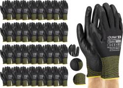 JURAV Műhelykesztyű, Poliuretán Bevonattal, J-timipoli, Szorítópánttal, BB9, 120 Pár (RĘKAWICE POLIURY J-TIMIPOLI DO PRACY BB9 120x)