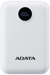 ADATA C100 Digital Display 10000mAh PowerBank White (PC10022-12WH) - bolt
