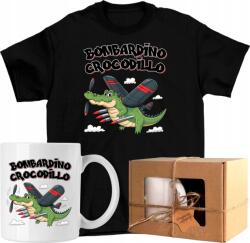  Bögre szett Póló Bombadiro Crocodilo brainrot 8 Kész Ajándék 116 (AP44.17.116)