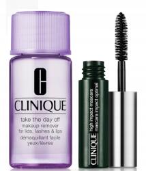 Clinique High Impact szempillaspirál szett Take the day off sminklemosó 50 ml