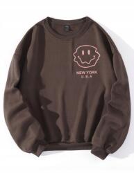 Shein Barna női oversize pulóver, Size 36