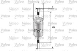 VALEO Filtru combustibil VALEO 587020 (587020)
