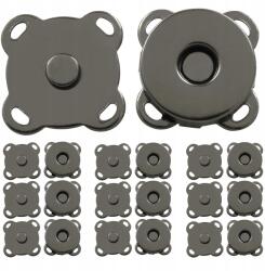  Mágneses kapocs 18mm fekete nikkel 10db (ZAP18OKRNIKC)