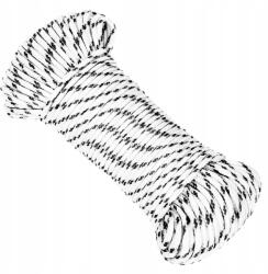 VidaXL Fonott vitorlás zsinór, fehér, 3 mm x 25 m, poliészter (8720287130253)