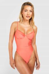 Boohoo KC56312 Boohoo Vállpántos Fürdőruha Merevítővel (17) L