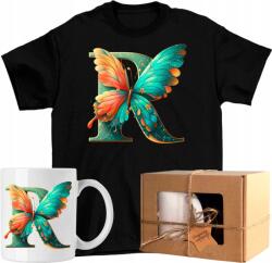  Póló szett Bögre Betű Pillangó Név Művészet 8 Kész Ajándék