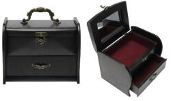 Fekete ékszertartó doboz