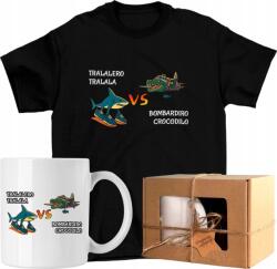  Bögre szett Póló Tralalero Tralala brainrot cápa 1 Kész Ajándék 104 (AP44.71.104)