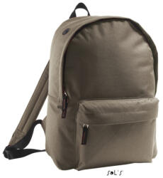 SOL'S Uniszex RIDER poliészter hátizsák cipzáras zsebbel, SOL'S SO70100, Army-U (so70100ar-u)