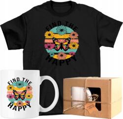  Bögre szett Póló Pillangó Művészet Virágok 2 Kész Ajándék 104 (AP45.108.104)