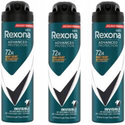 Rexona Rrexona Men Advanced Protect Láthatatlan Izzadásgátló Aeroszol 150 ML X3