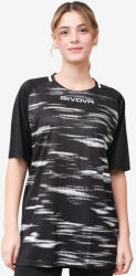 Givova SHIRT PIXEL INTERLOCK dressz fekete-fehér 3XS