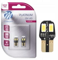 m-tech W5W T10 Led Canbus Retrofit Izzó, Meleg Fehér Fény