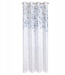 Eurofirany Függöny huzat Ana 140x250 fehér kék szürke gallyak (431707)