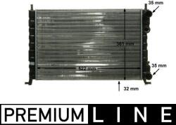MAHLE Radiator, racire motor MAHLE CR 130 000P (CR 130 000P)
