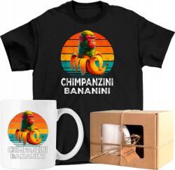  Bögre szett Póló Chimpanzi Bananini majom 4 Kész Ajándék 140 (AP44.43.140)