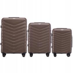 Wings XXL Utazó Bőrönd Szett Wings kemény Tágas Polipropilénből (PHX01-3KPL-BROWN)