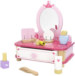 Viga Fa smink asztal tükörrel és kiegészítőkkel