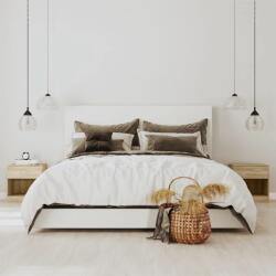 vidaXL 2 éjjeliszekrény fiókkal, tölgyfa színben (242546)