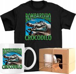  Bombadiro Crocodilo brainrot 8 Kész Ajándék Bögre Szett Póló Xs (AP44.18.XS)