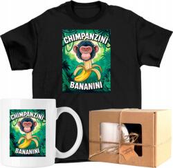 Bögre szett Póló Chimpanzi Bananini majom 2 Kész Ajándék 128 (AP44.41.128)