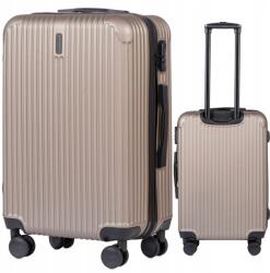 Wings XL-es közepes utazó bőrönd ABS-ből 4 keréken Wings (TR059-M-CHAMPAGNE)