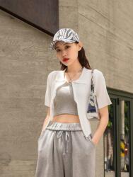 Shein IC13216 Shein Kötött Felső Cipzárral (21) 44