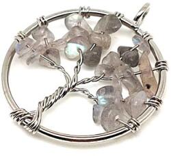 R. M. ékszer Életfa medál drótos labradorit 3cm (020645)