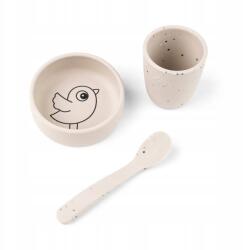 Done By Deer Szilikon Birdee Madár Ebéd Szett 3 db-os (1529819)